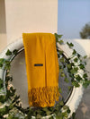 Wool Stole Plain & Soft Lightweight Yellow for Women